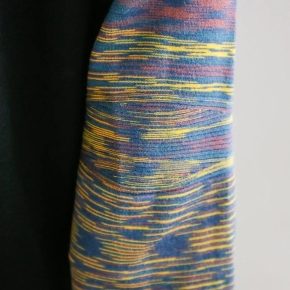 Adidas X Missoni Black Multicolour Sleeve Long Zip Up Running Jacket - Picture 8 of 10